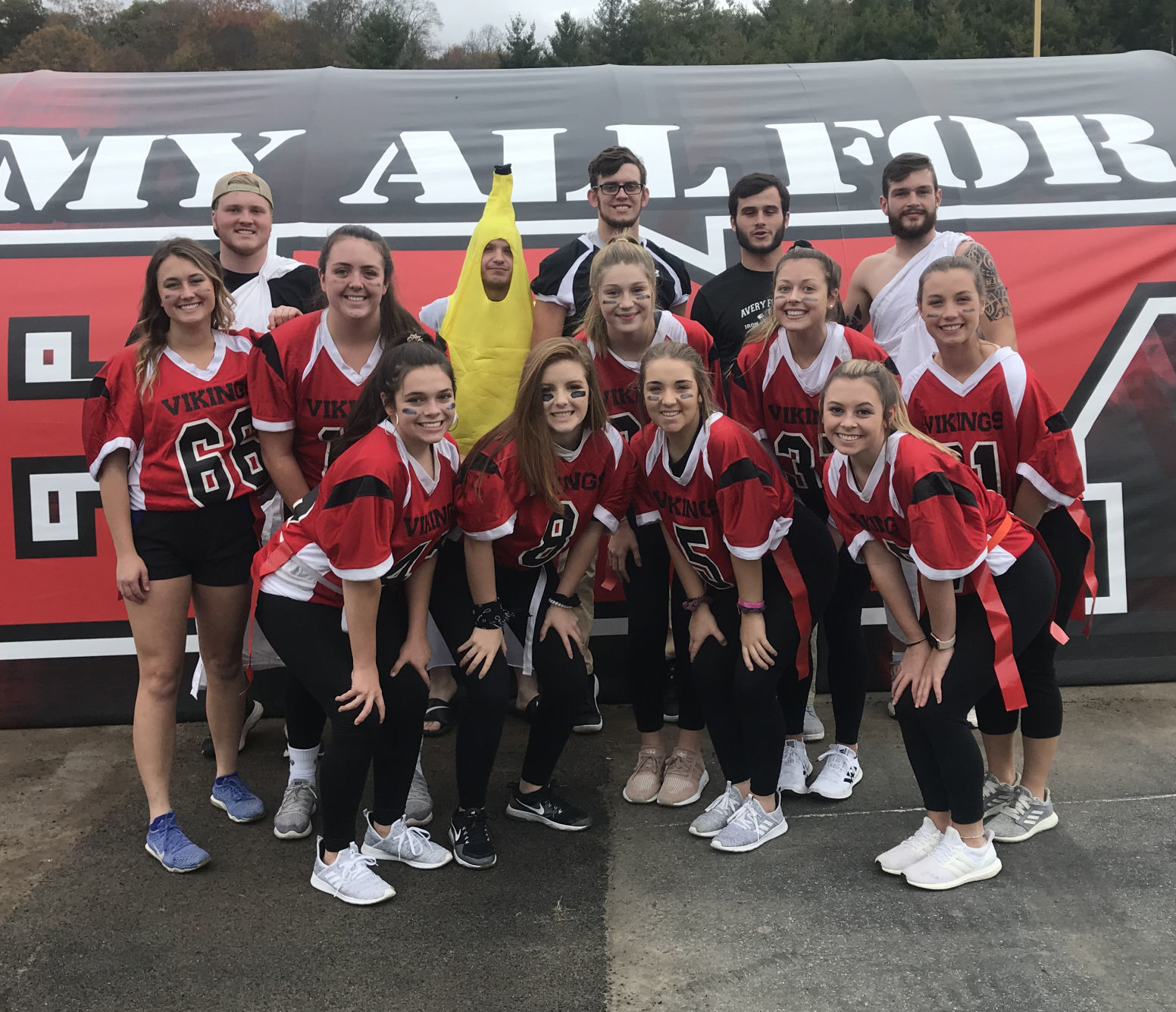 Avery upperclassmen Powder Puff team